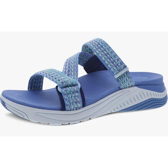 Dansko Rosette Slip-On Sport Sandal for Women Blue Multi 7.5-8 M US - Picture 1 of 9